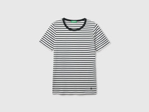 T-shirt girocollo a righe