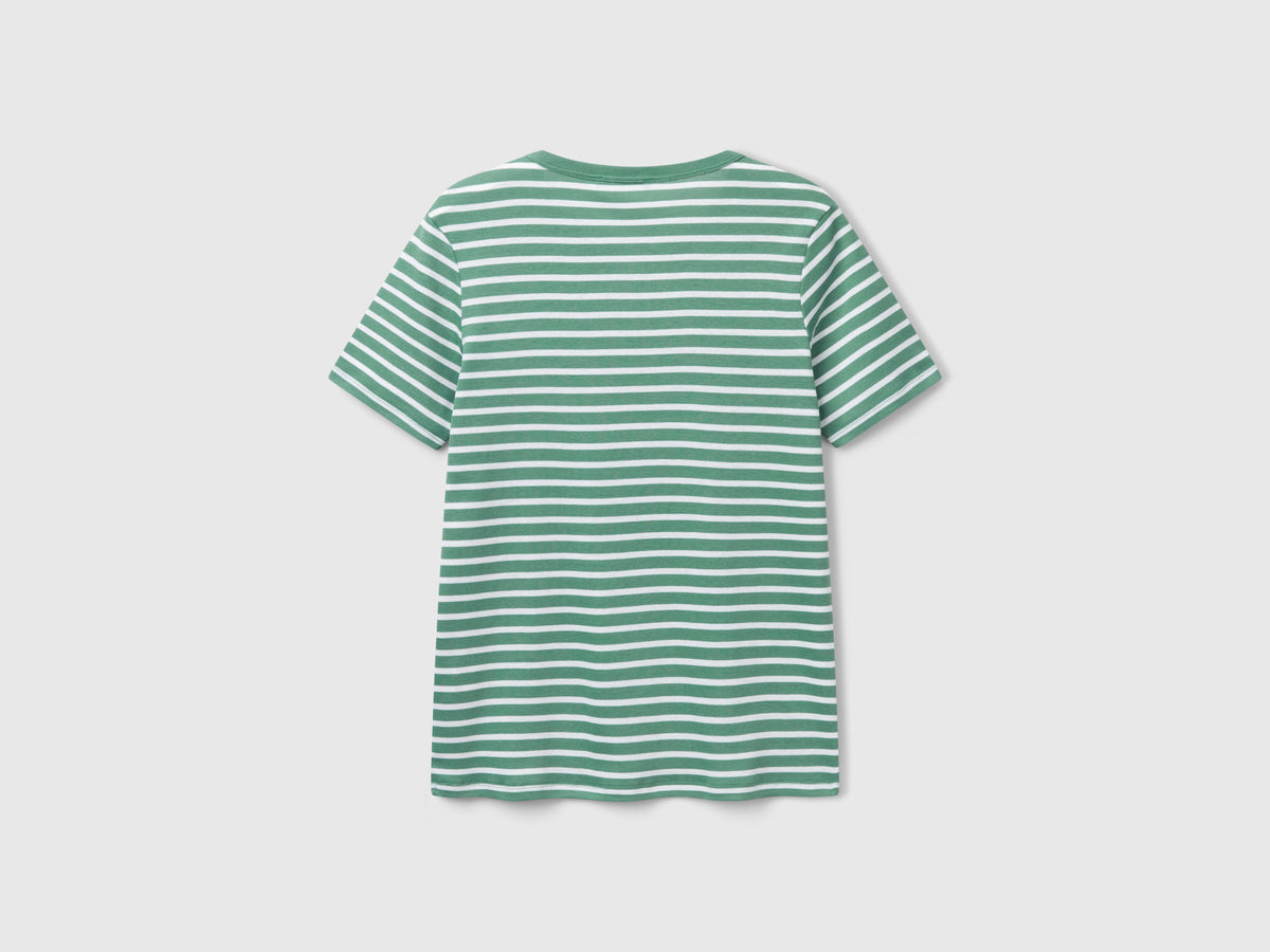 T-shirt girocollo a righe