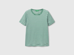 T-shirt girocollo a righe