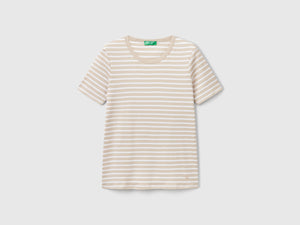 T-shirt girocollo a righe