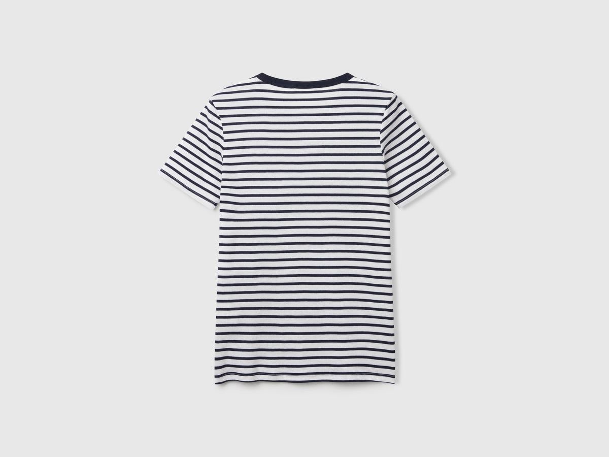 T-shirt girocollo a righe
