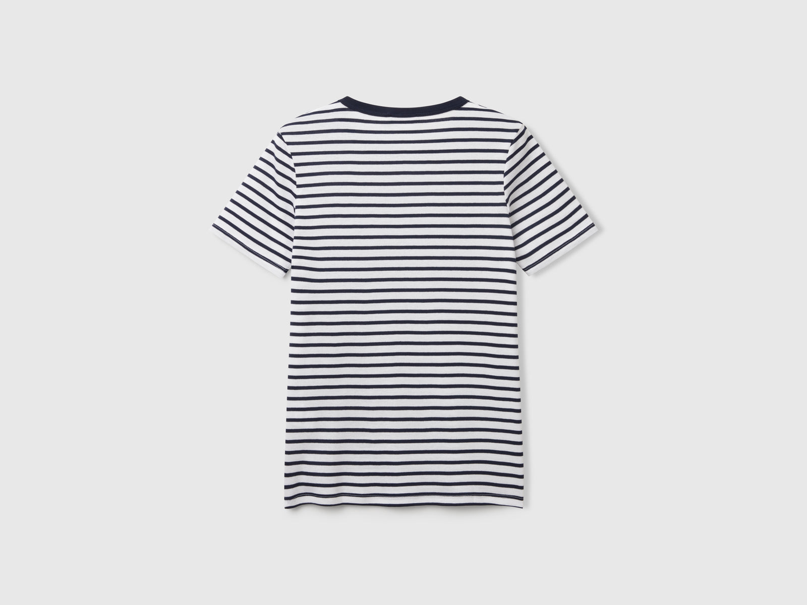 T-shirt girocollo a righe da donna blu 2 | Benetton Outlet