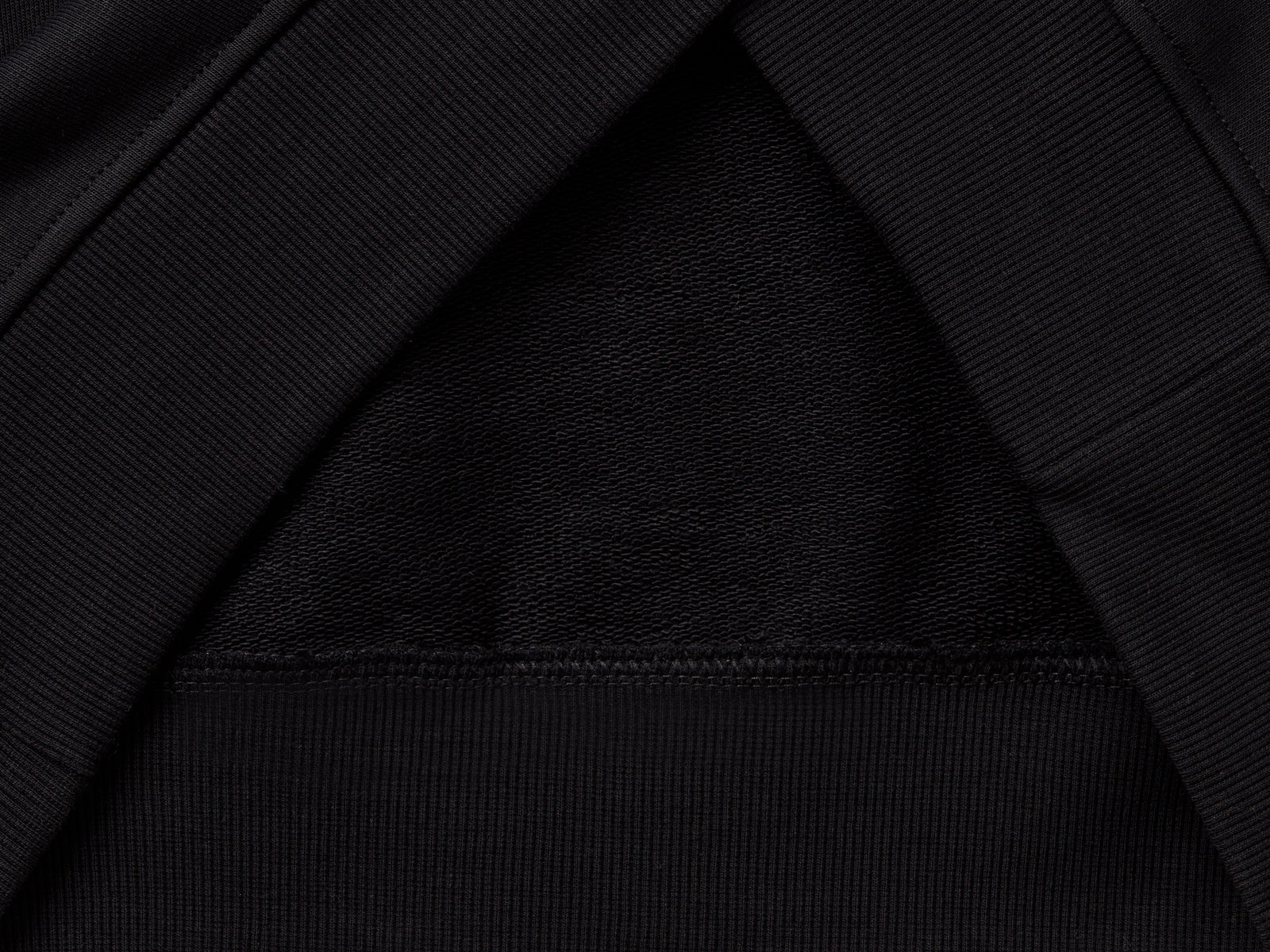 Felpa girocollo in misto cotone da donna nero 3 | Benetton Outlet