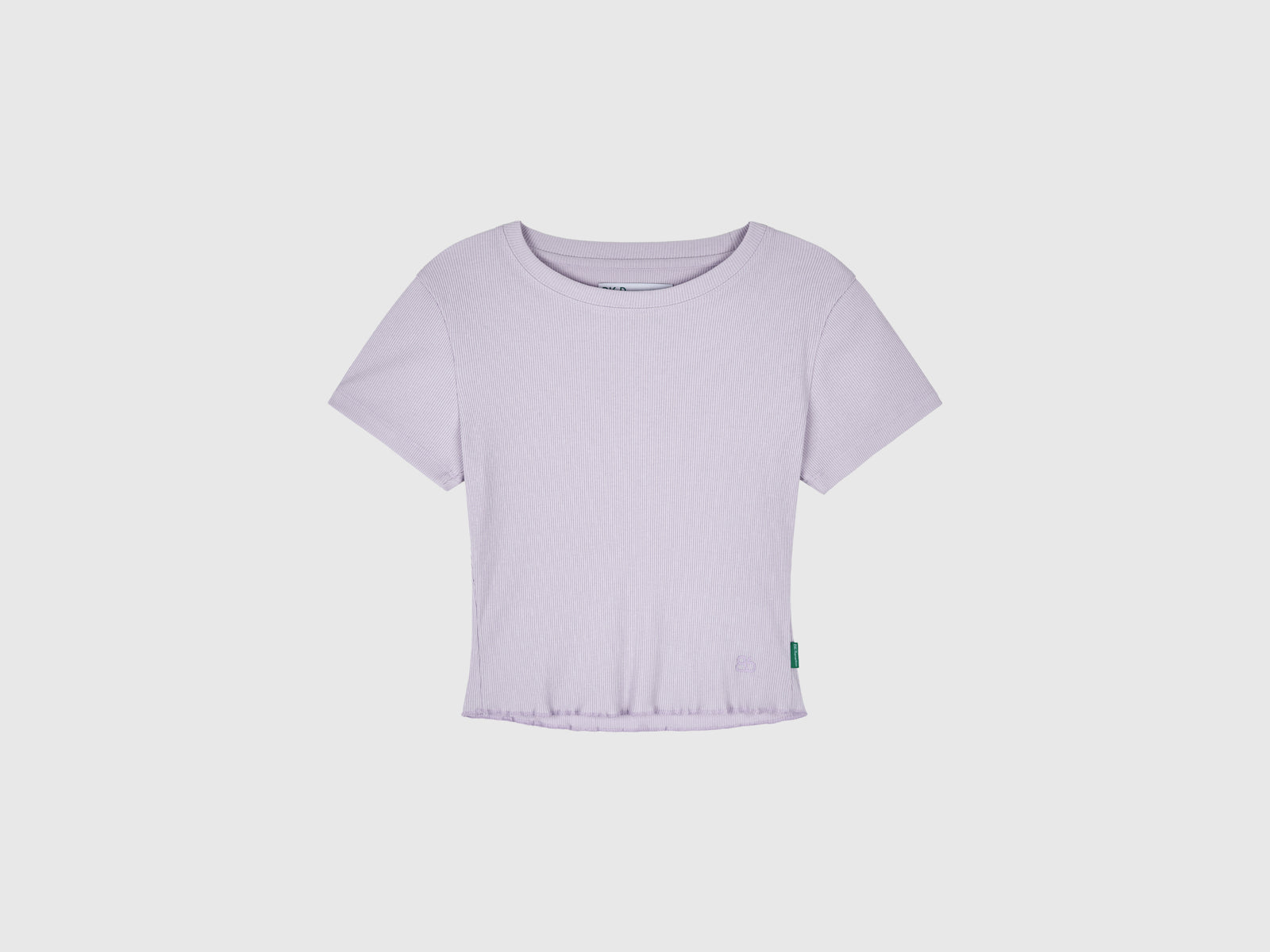 Maglietta slim fit da donna lilla 2 | Benetton Outlet