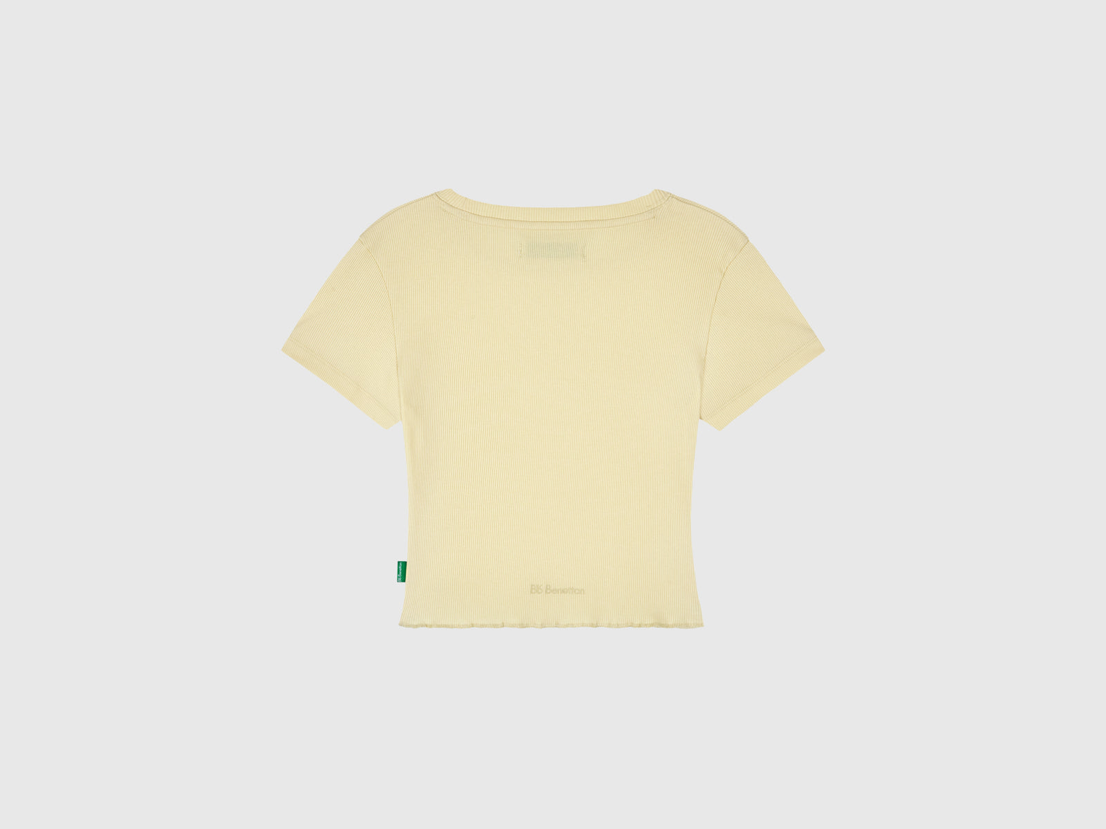 Maglietta slim fit da donna giallo 2 | Benetton Outlet