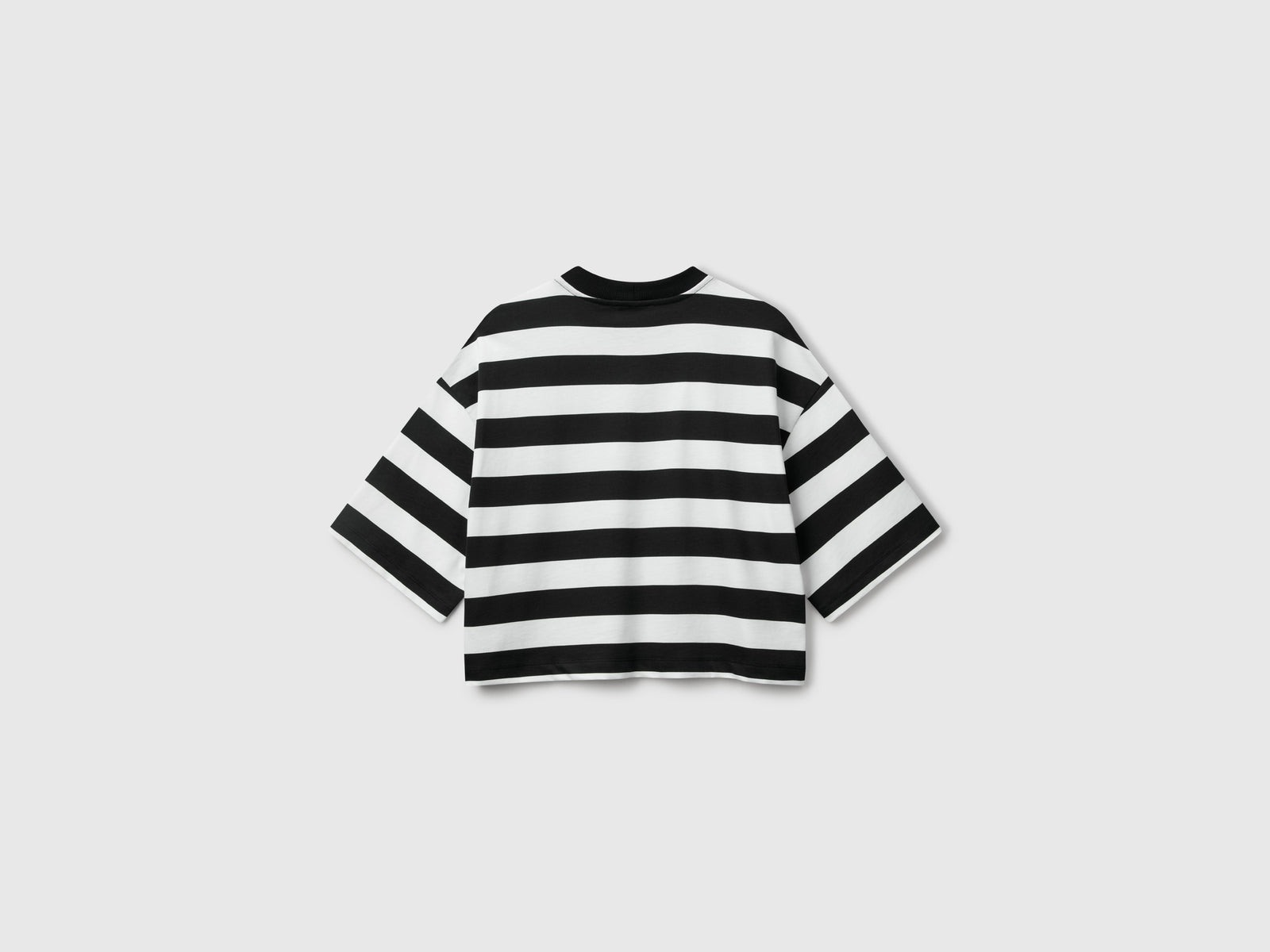Striped T-shirt and da donna bianco 2 | Benetton Outlet