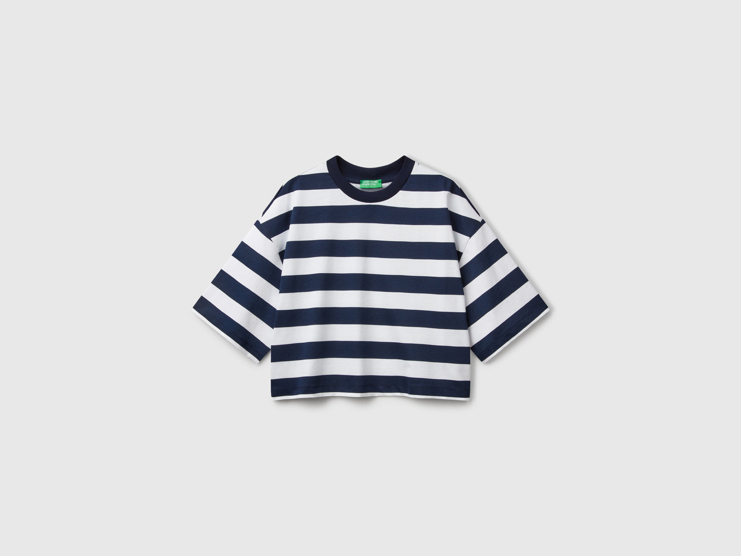 T-shirt a righe e da donna blu | Benetton Outlet