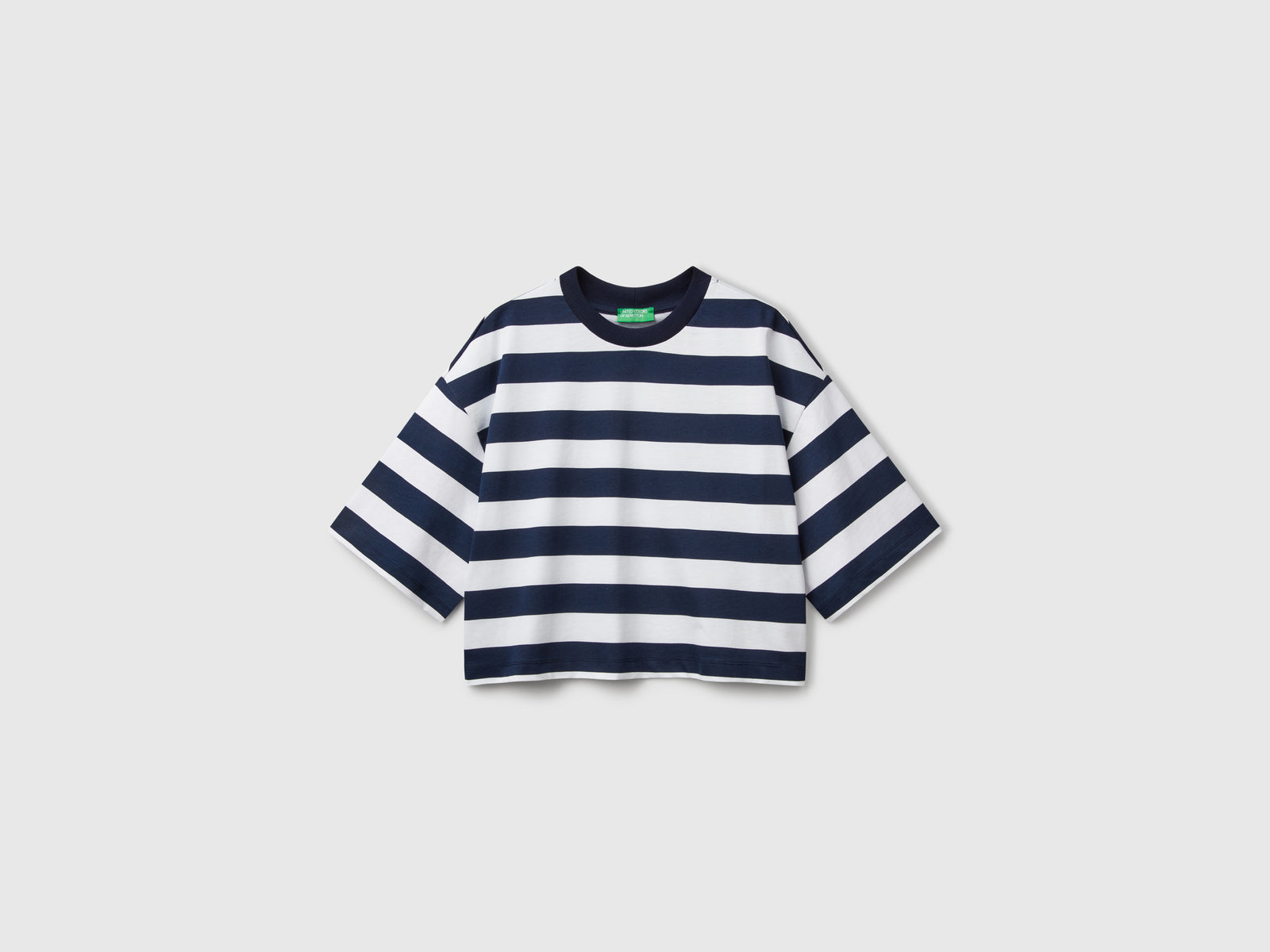T-shirt a righe e da donna blu | Benetton Outlet