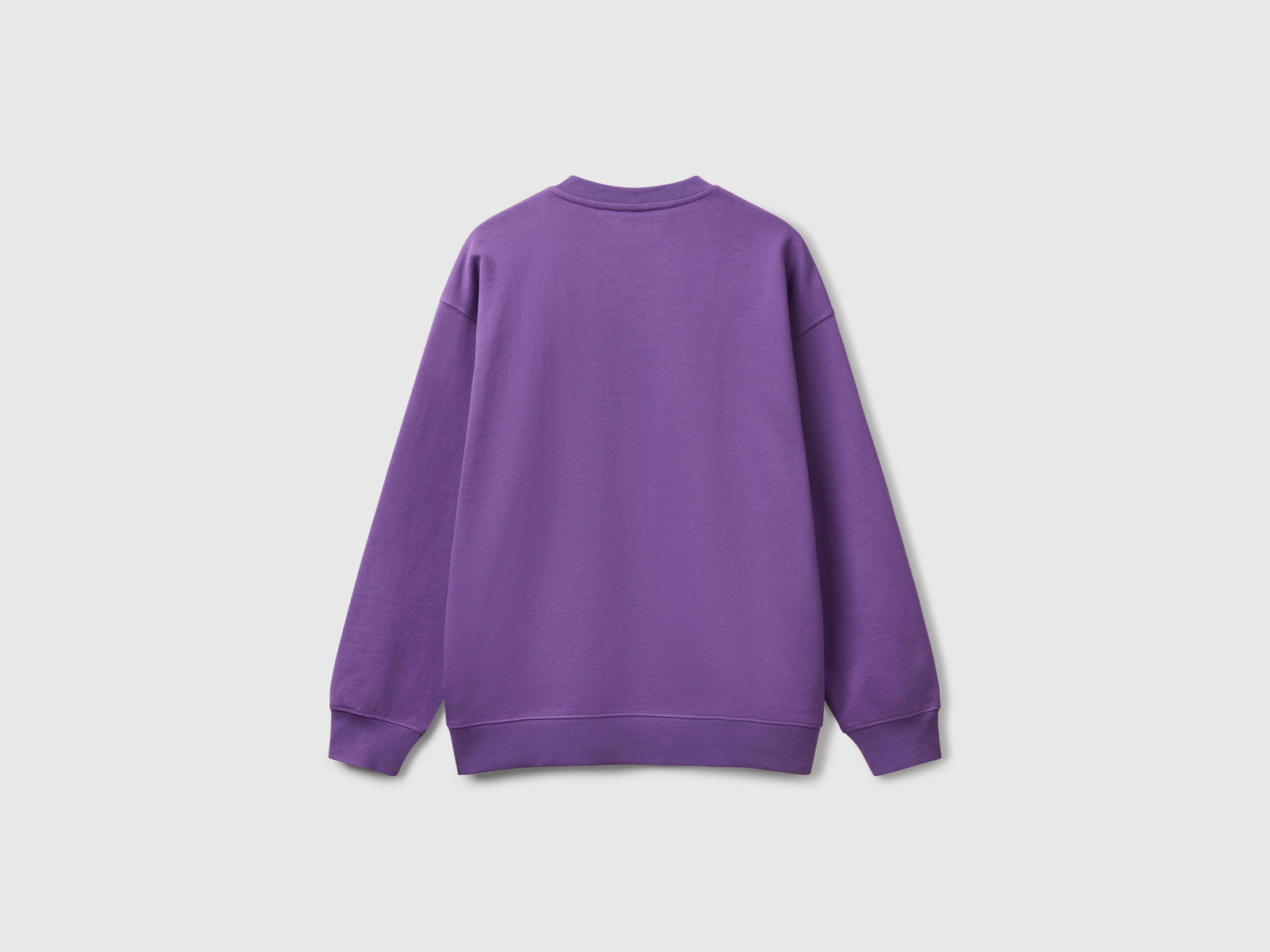 Felpa con patch logo da uomo viola 2 | Benetton Outlet