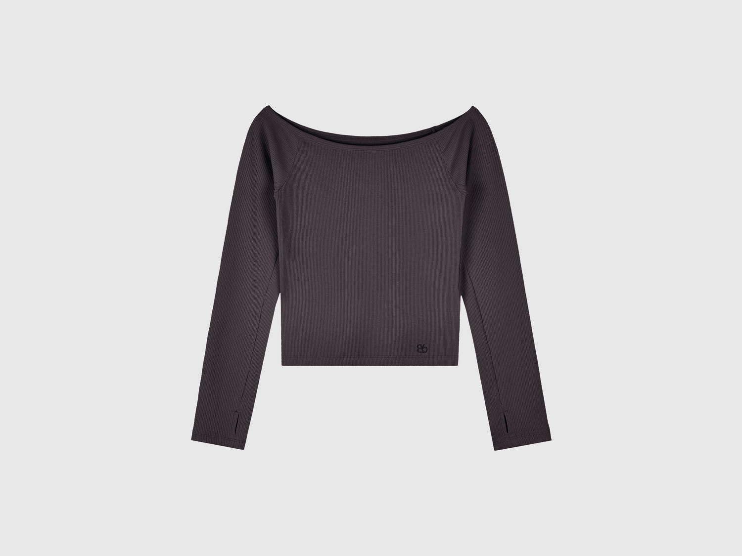 Maglietta con scollo bardot da donna nero | Benetton Outlet