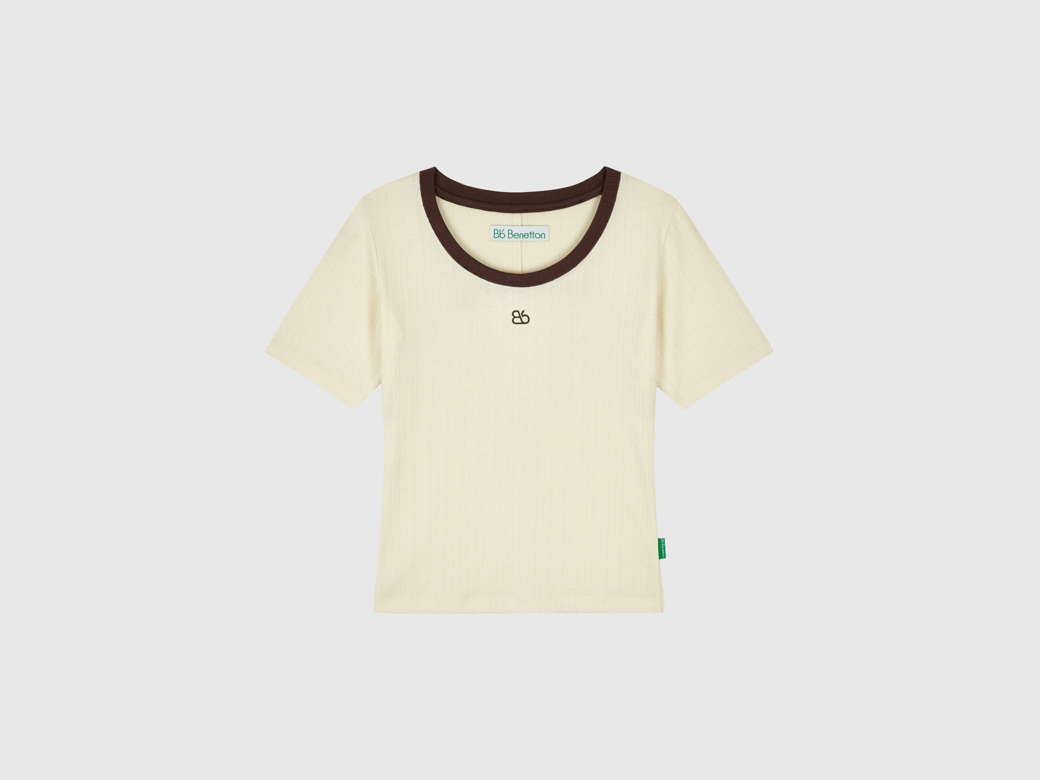 T-shirt con apertura sulla schiena da donna giallo | Benetton Outlet