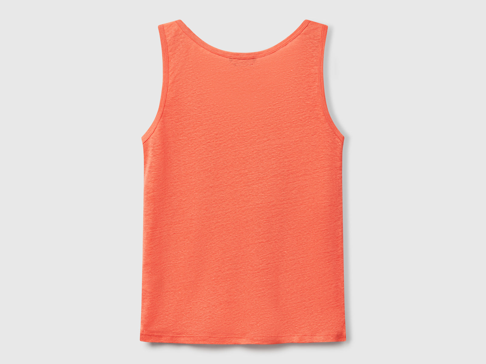 Pure linen tank top da donna arancione 2 | Benetton Outlet
