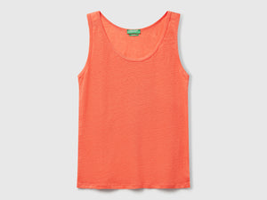 Pure linen tank top