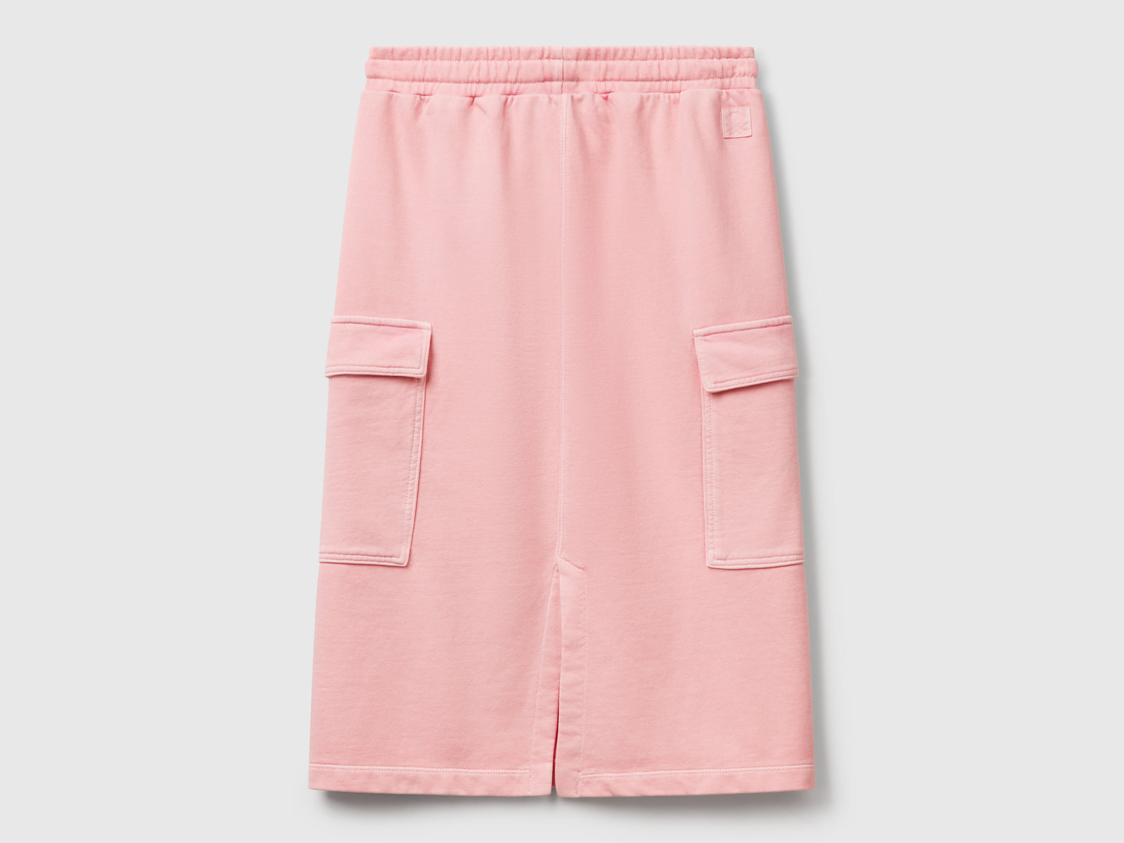 Gonna cargo in felpa da donna rosa 2 | Benetton Outlet