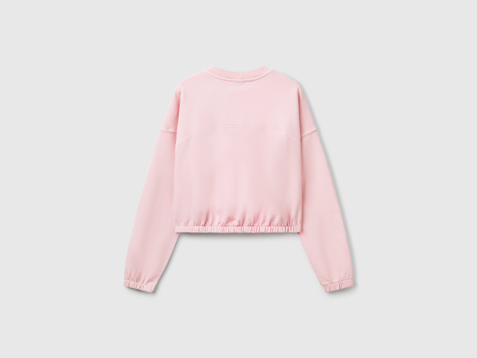 Felpa con elastico da donna rosa 2 | Benetton Outlet