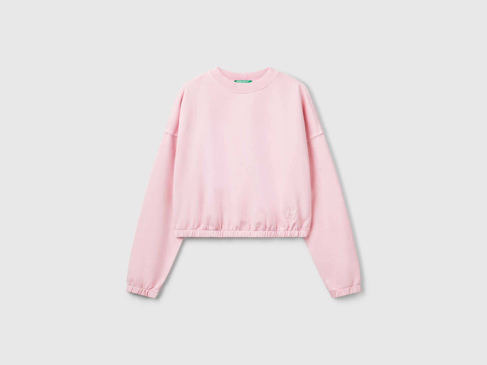 Felpa con elastico da donna rosa | Benetton Outlet