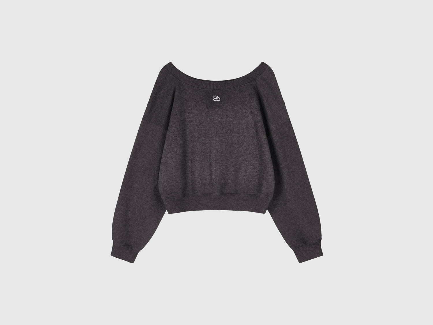 Boat-neck sweatshirt da donna grigio scuro | Benetton Outlet