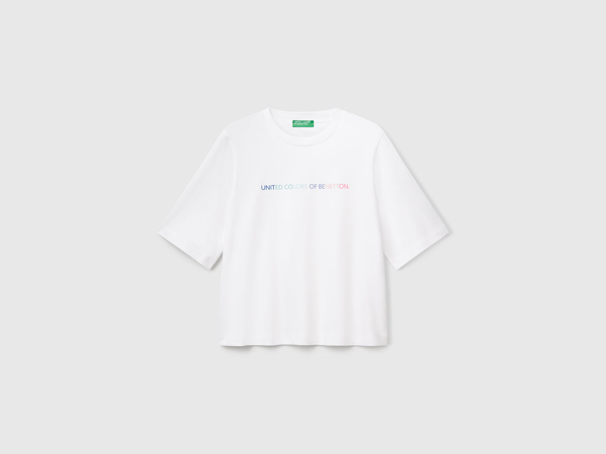 T-shirt con stampa logo