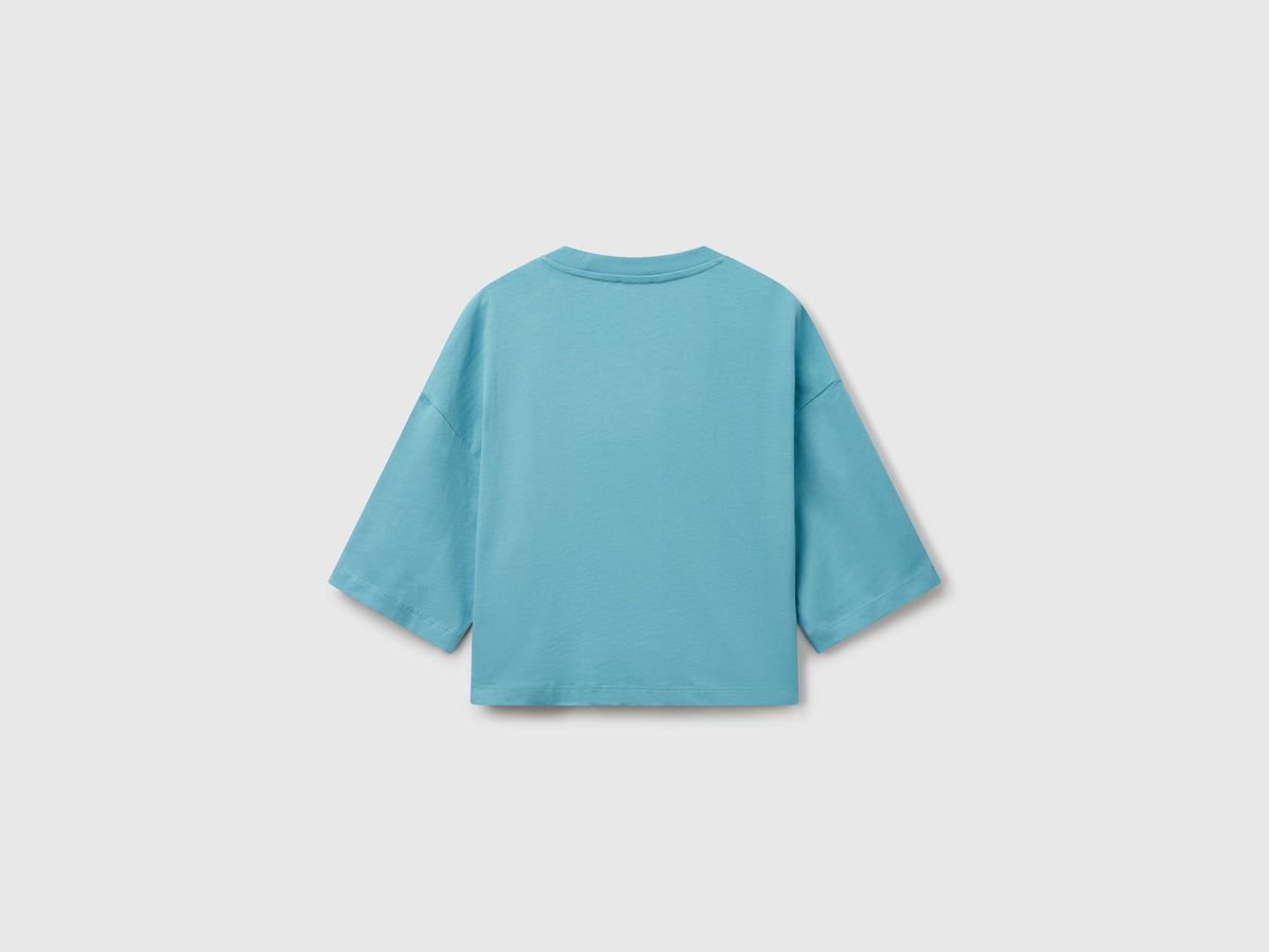 T-shirt con stampa fiori