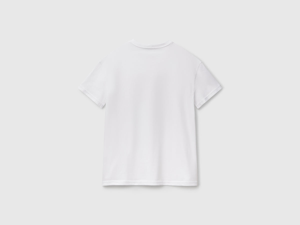 T-shirt regular con stampa fiori