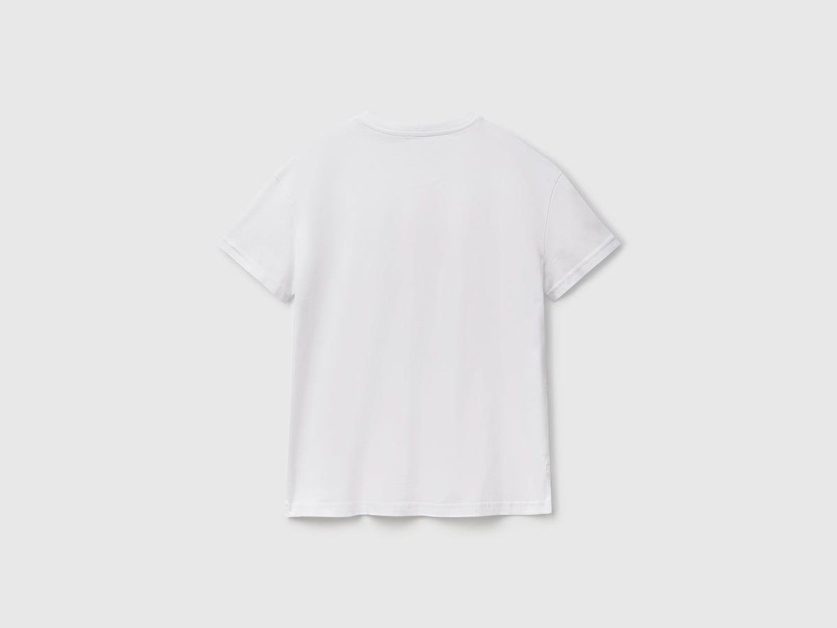 T-shirt regular con stampa fiori