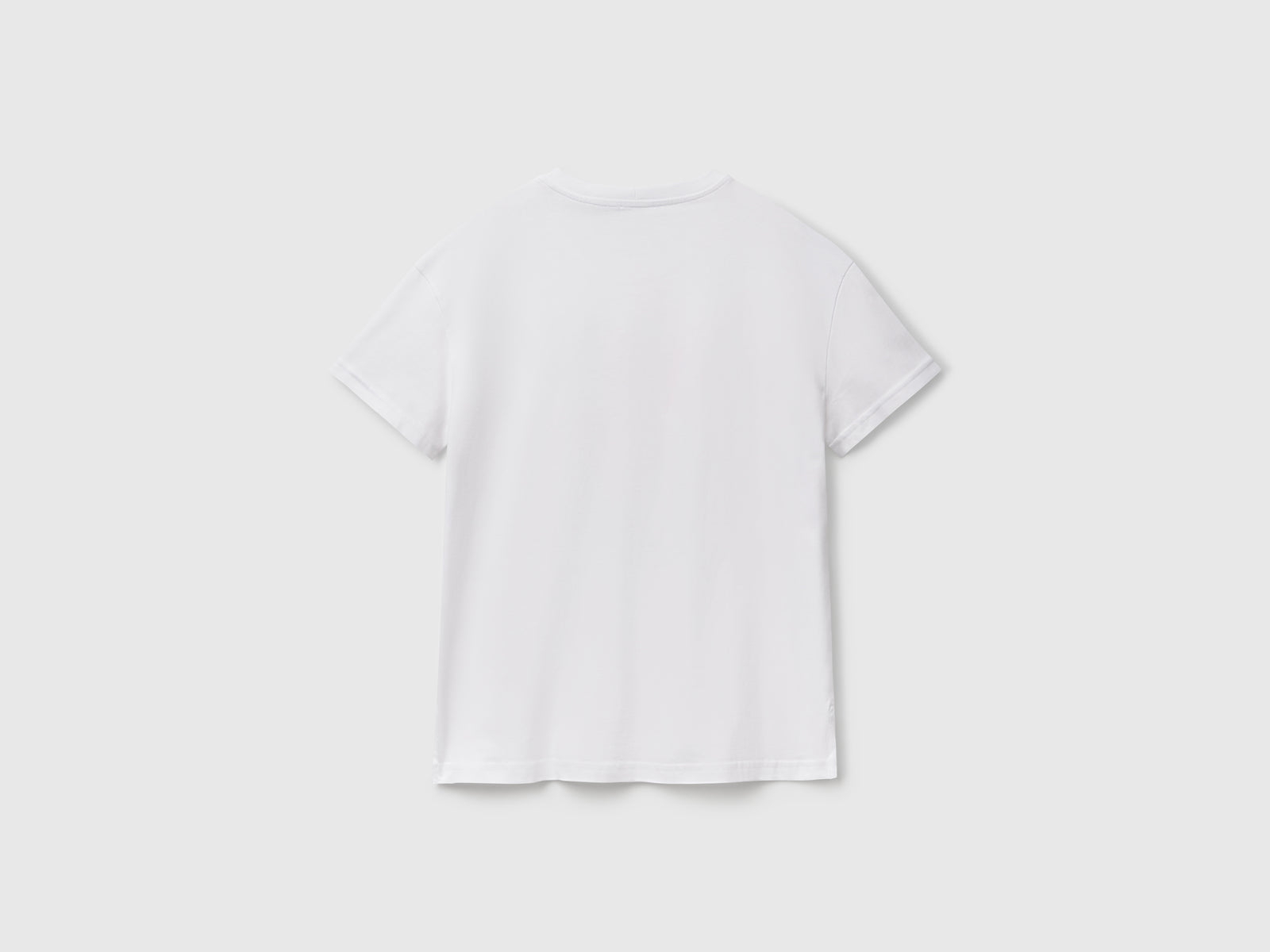 T-shirt regular con stampa fiori da donna bianco 2 | Benetton Outlet