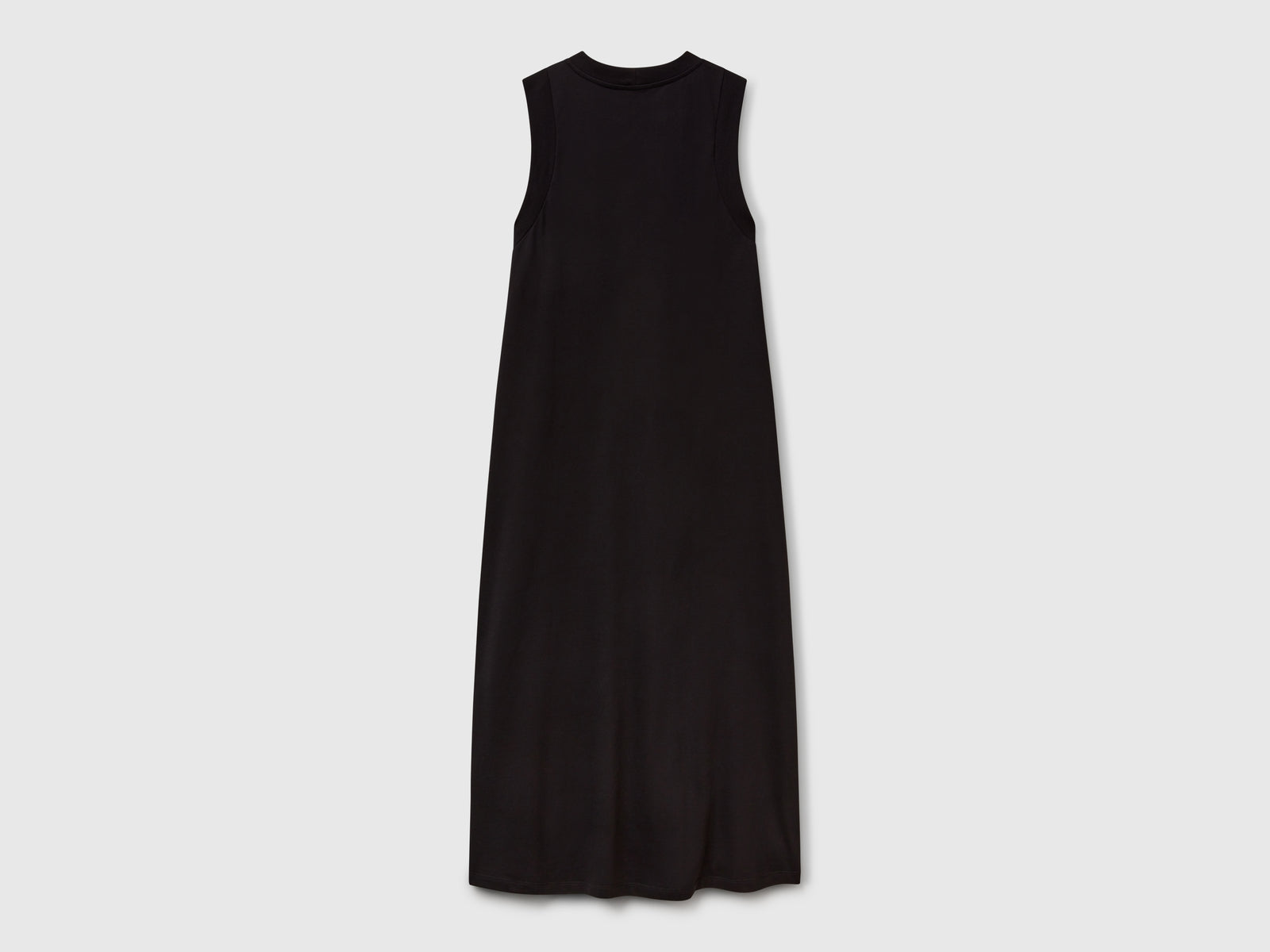 Sleeveless dress in pure cotton da donna nero 2 | Benetton Outlet