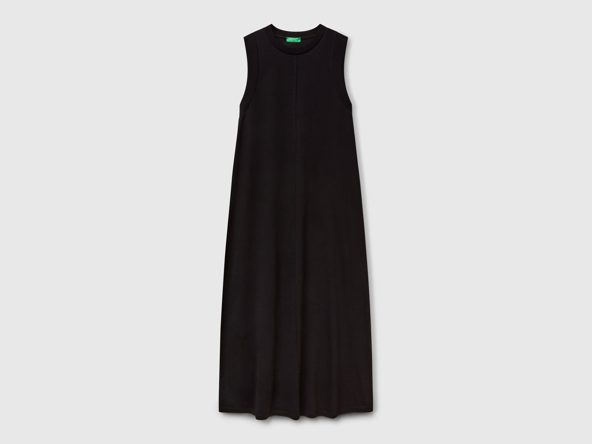 Sleeveless dress in pure cotton