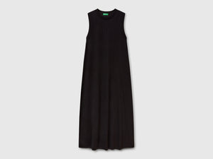 Sleeveless dress in pure cotton