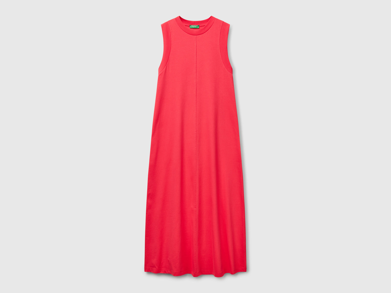 Abito smanicato in puro cotone da donna ciclamino | Benetton Outlet