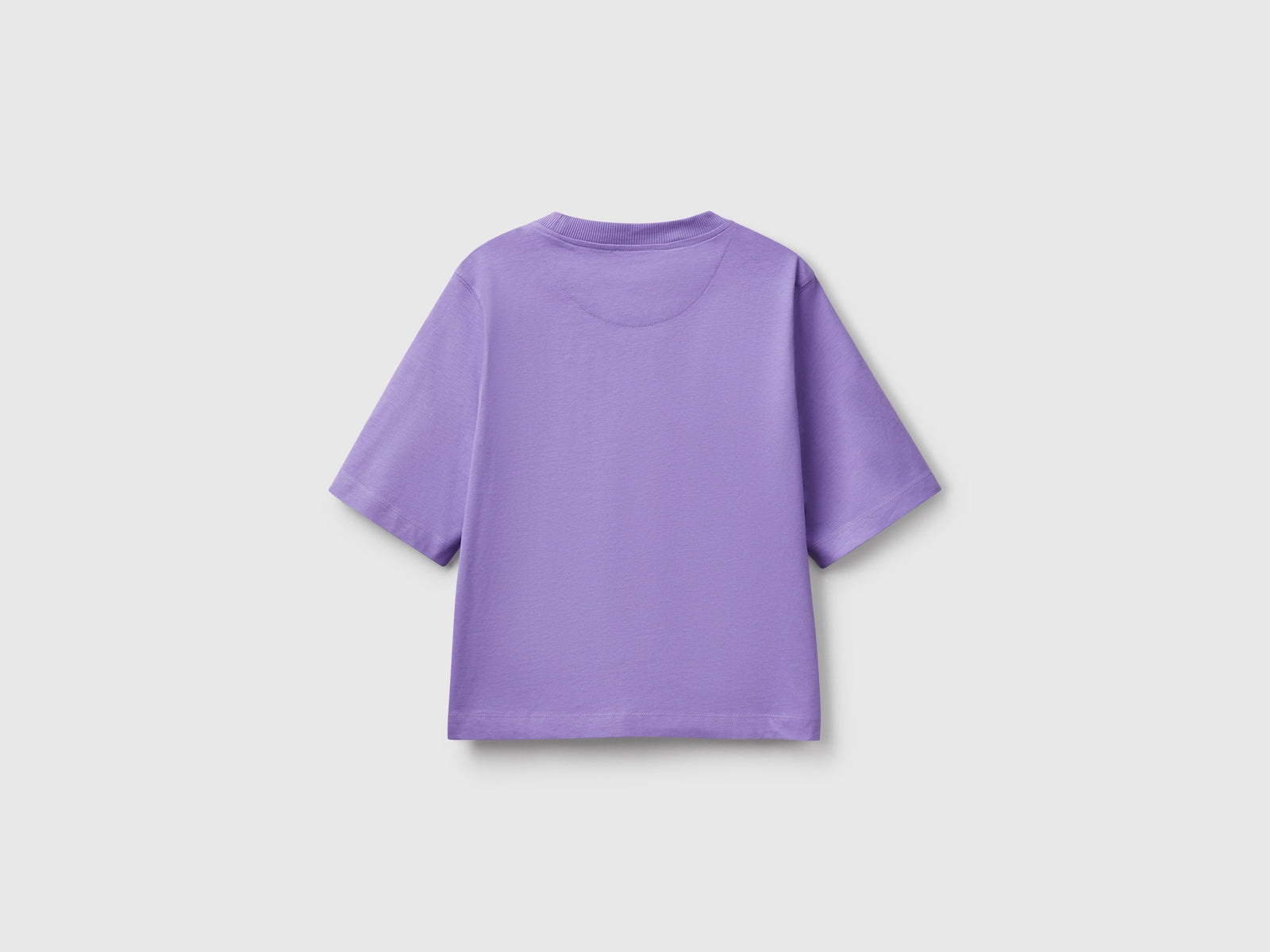 T-shirt boxy fit 100% cotone da donna pervinca 2 | Benetton Outlet