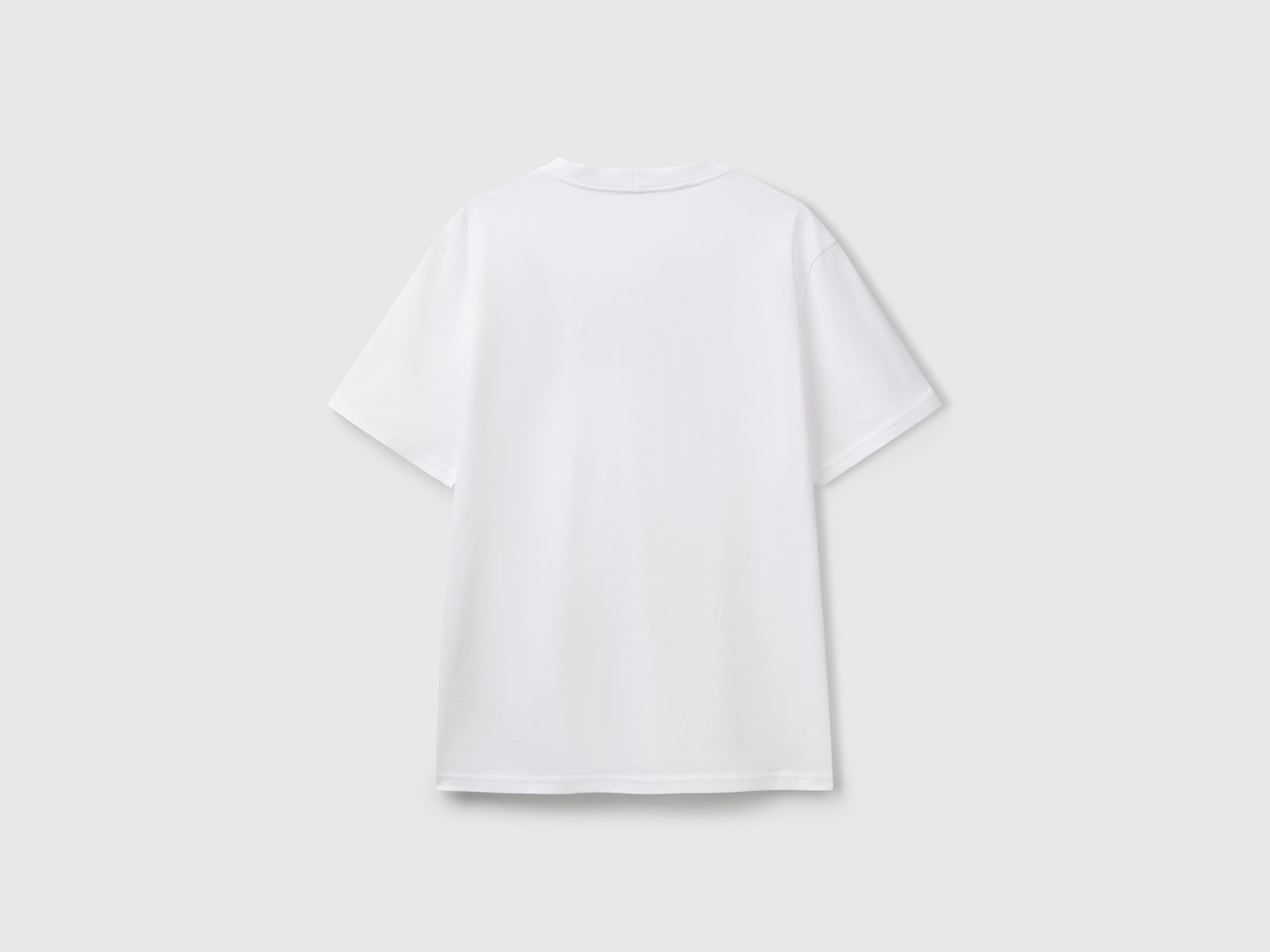 T-shirt con stampa frontale da uomo bianco 2 | Benetton Outlet