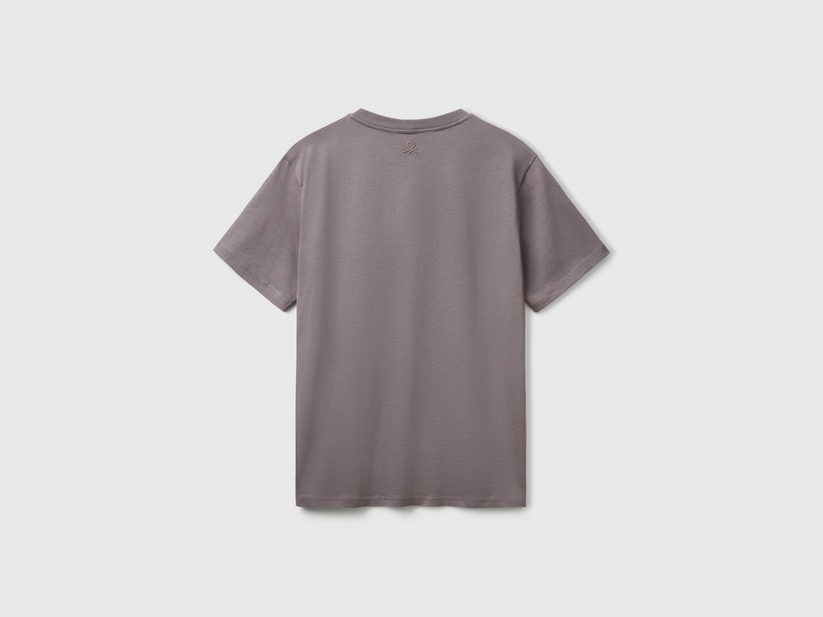 T-shirto topo in cotone bio con taschino