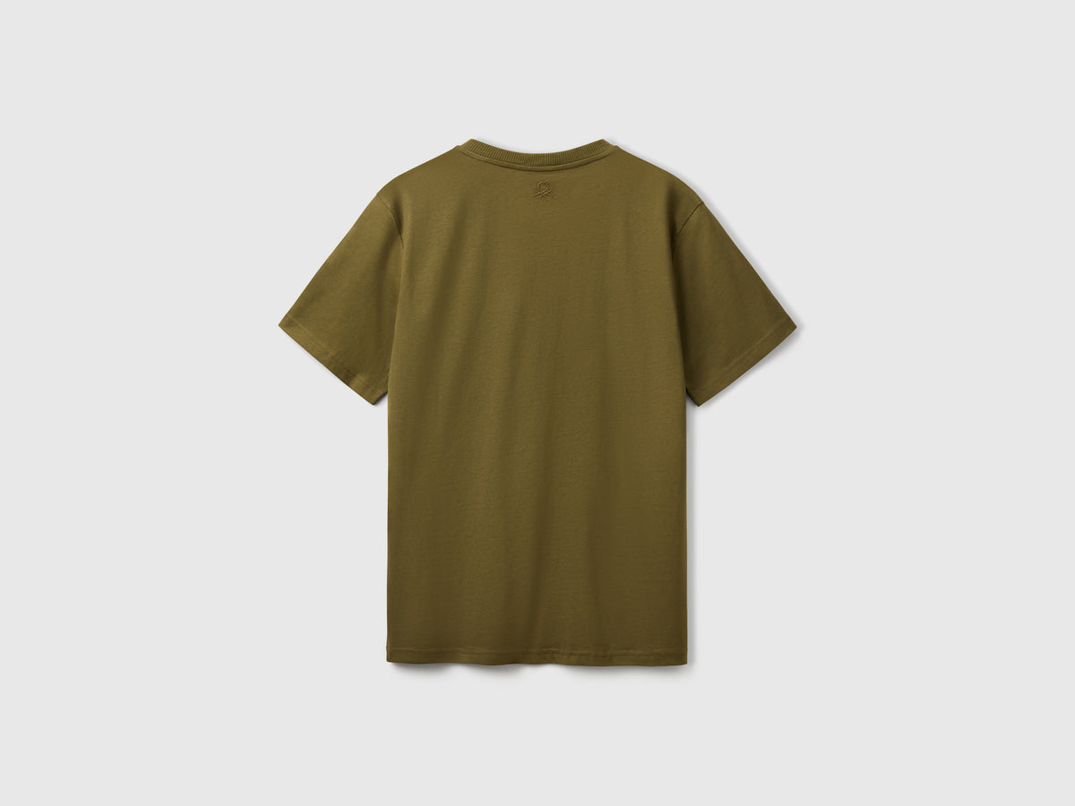 T-shirt in cotone bio con taschino