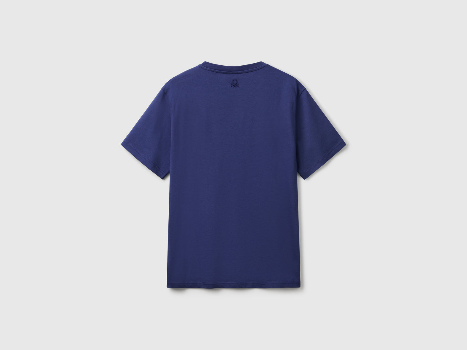T-shirt in cotone bio con taschino da uomo blu 2 | Benetton Outlet