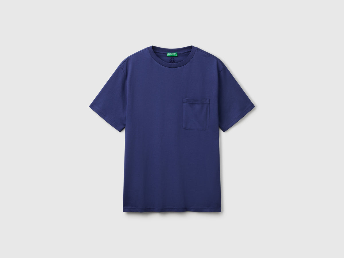 T-shirt in cotone bio con taschino