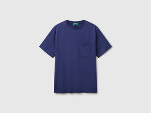T-shirt in cotone bio con taschino