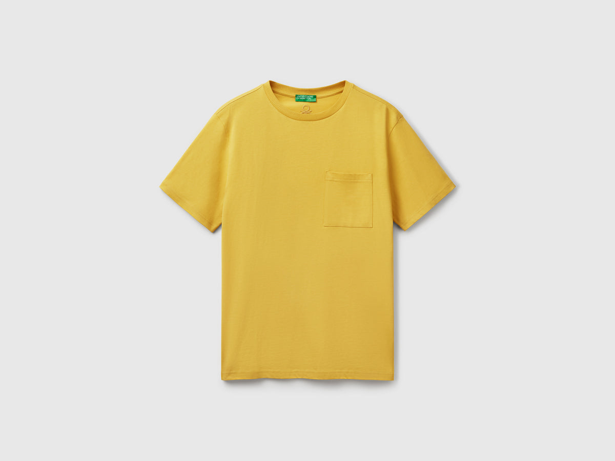 T-shirt in cotone bio con taschino
