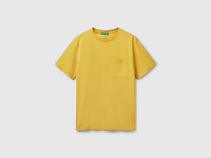T-shirt in cotone bio con taschino