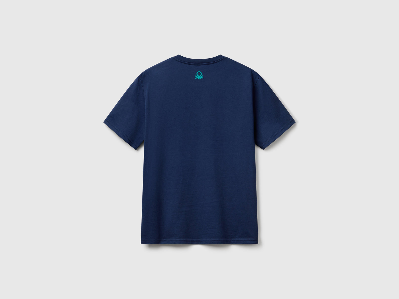 Maglietta blu notte con grafica da uomo blu scuro 2 | Benetton Outlet