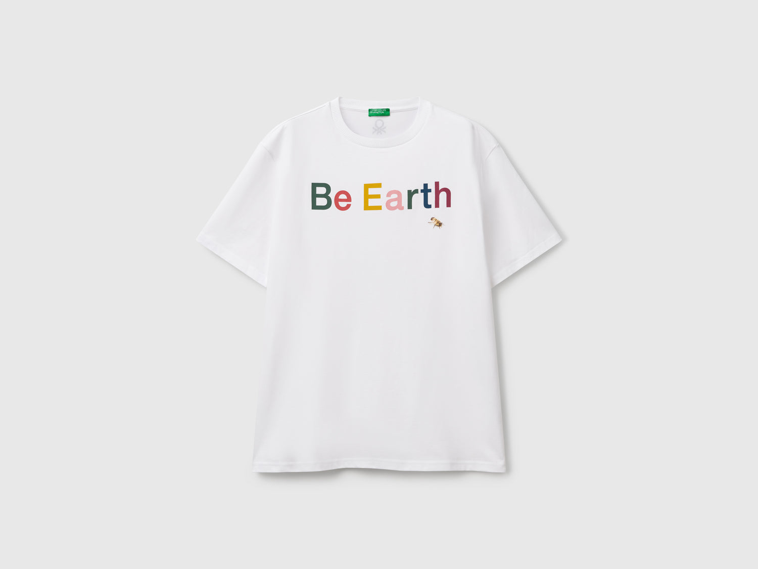 T-shirt con stampa fotografica da uomo bianco | Benetton Outlet