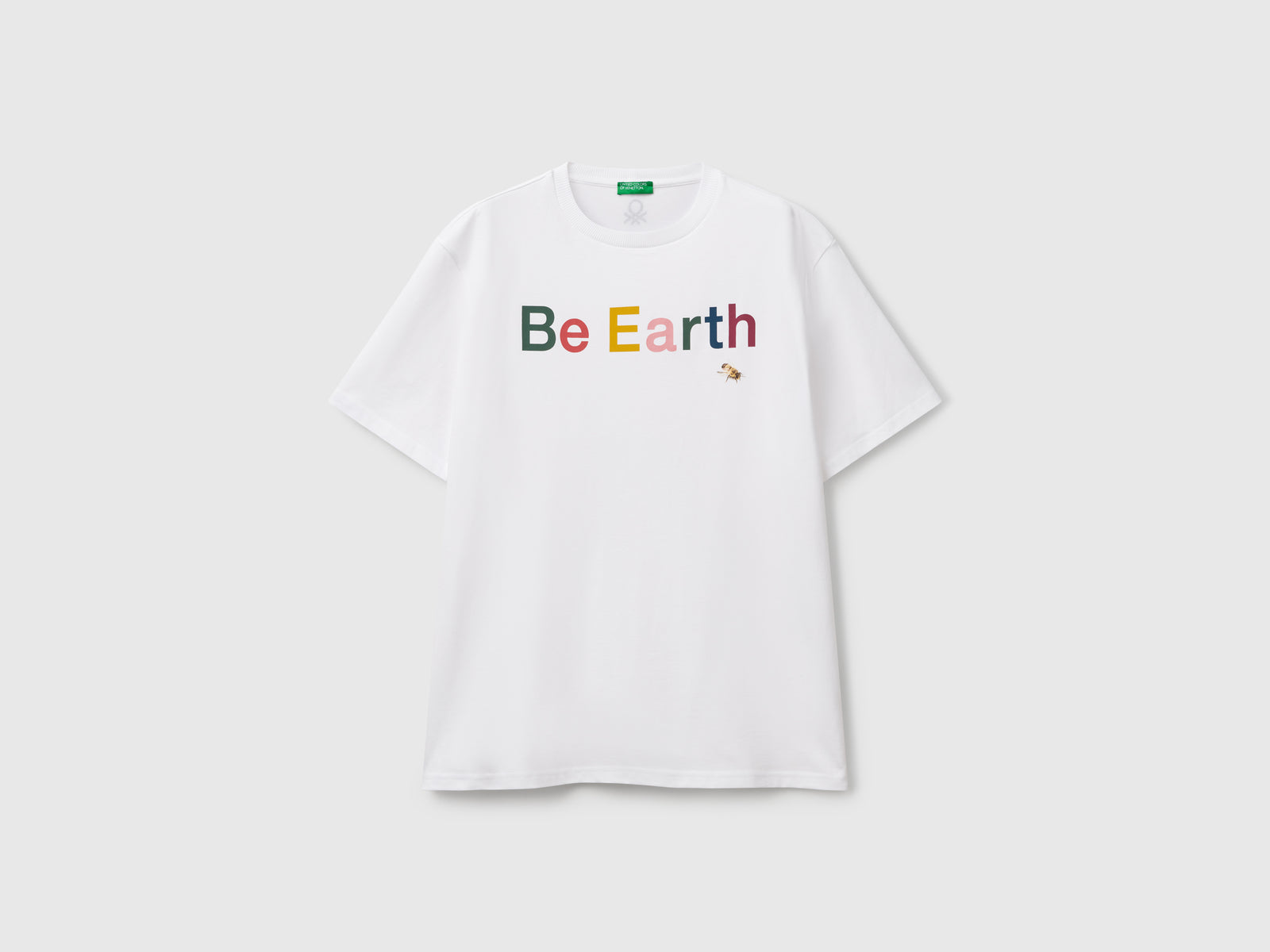 T-shirt con stampa fotografica da uomo bianco | Benetton Outlet