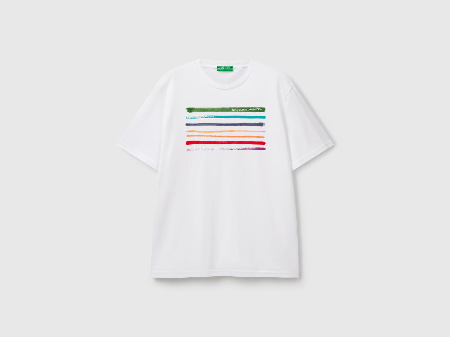 T-shirt con stampa fotografica da uomo bianco | Benetton Outlet