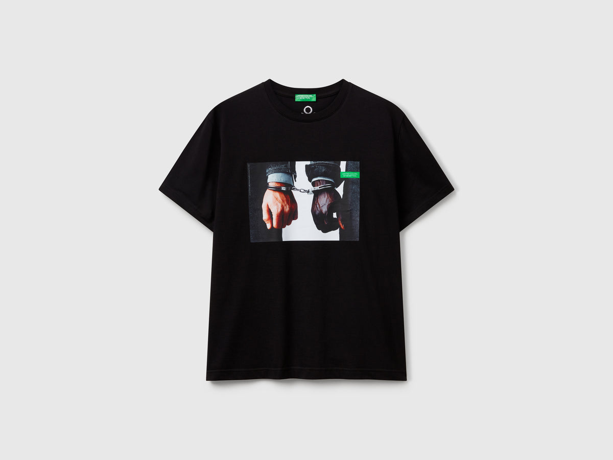 T-shirt con stampa fotografica Oliviero Toscani