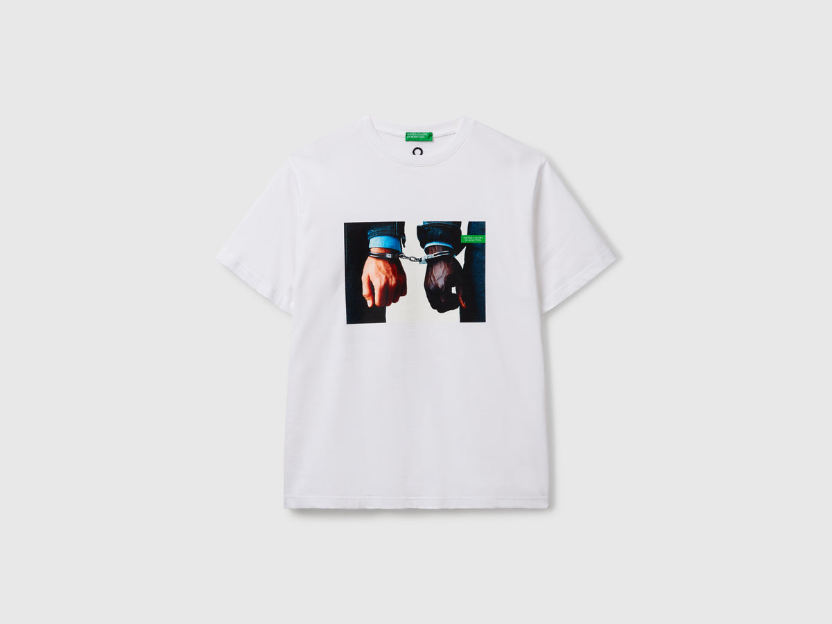 T-shirt con stampa fotografica Oliviero Toscani