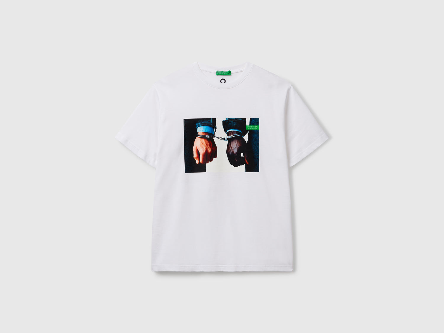 T-shirt con stampa fotografica Oliviero Toscani da uomo bianco | Benetton Outlet