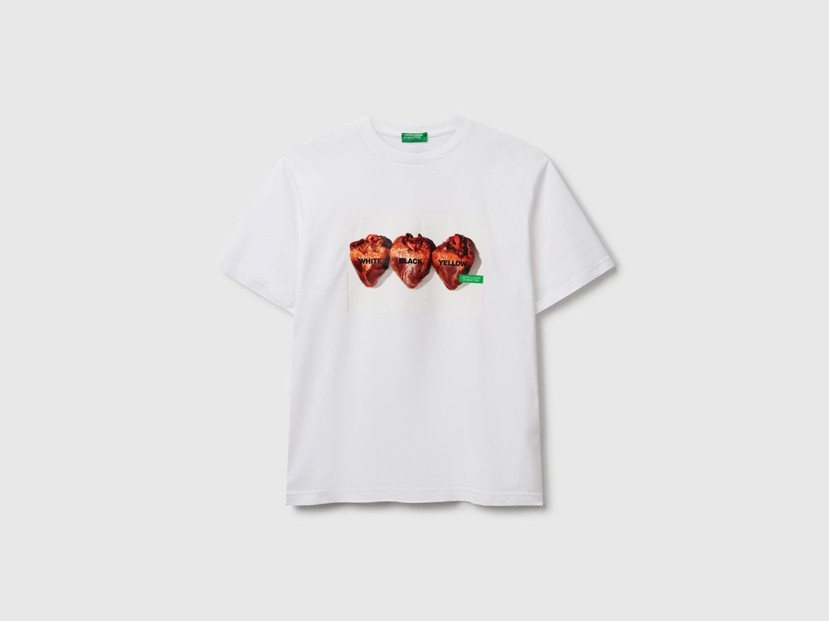 T-shirt con stampa fotografica Oliviero Toscani