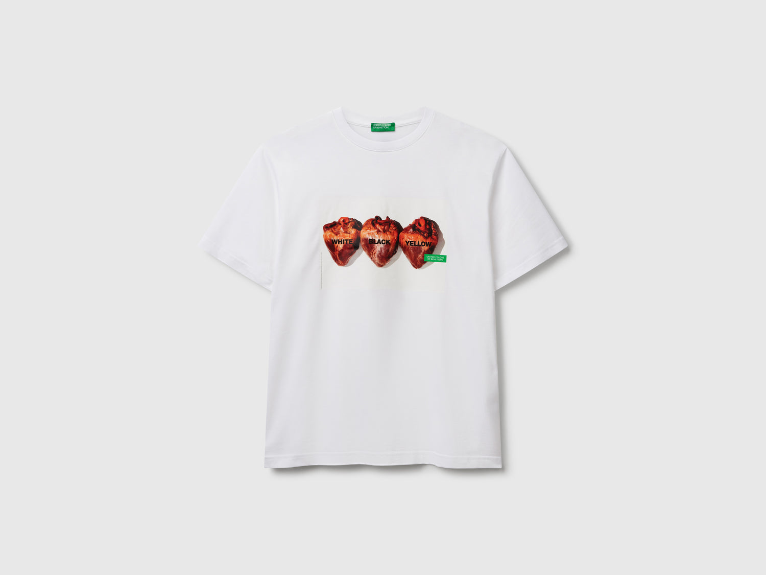 T-shirt con stampa fotografica Oliviero Toscani da uomo bianco | Benetton Outlet