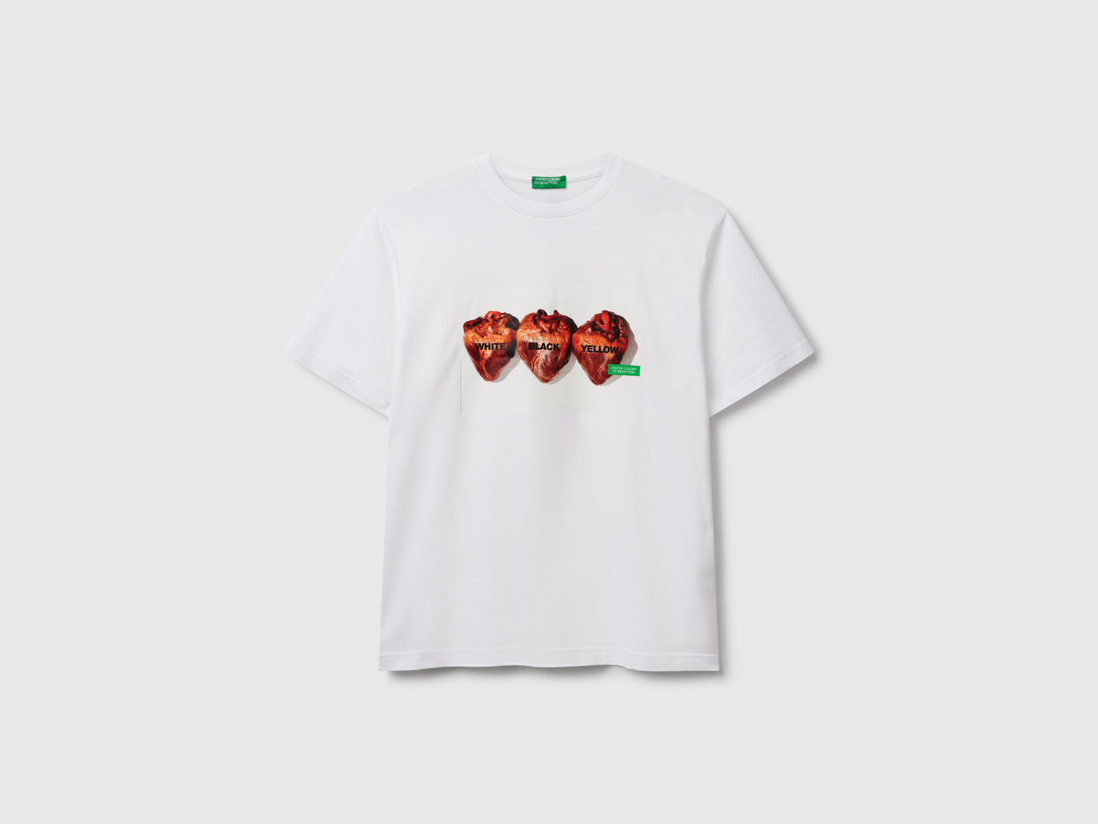 T-shirt con stampa fotografica Oliviero Toscani da uomo bianco | Benetton Outlet