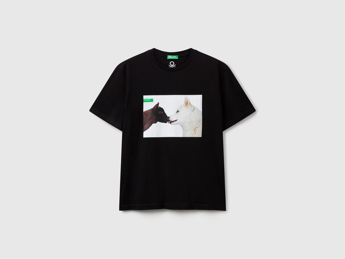 T-shirt con stampa fotografica Oliviero Toscani